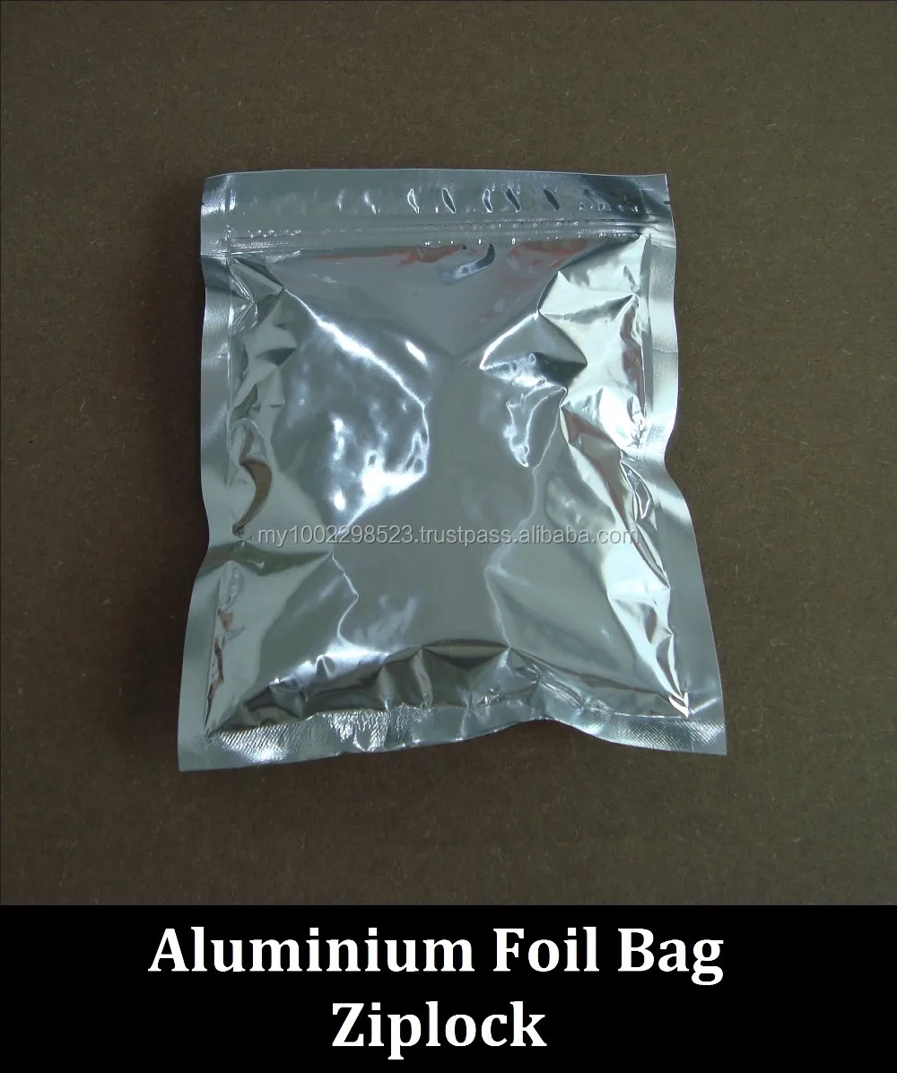 food grade aluminium foil bag with ziplock