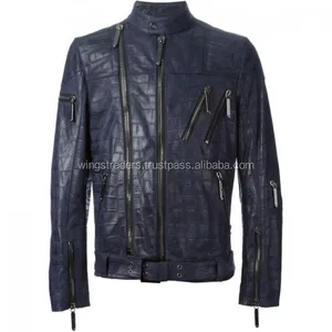 men cowhide leather brown jacket