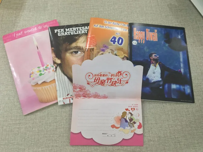 children printing customized card music gift, retail music card