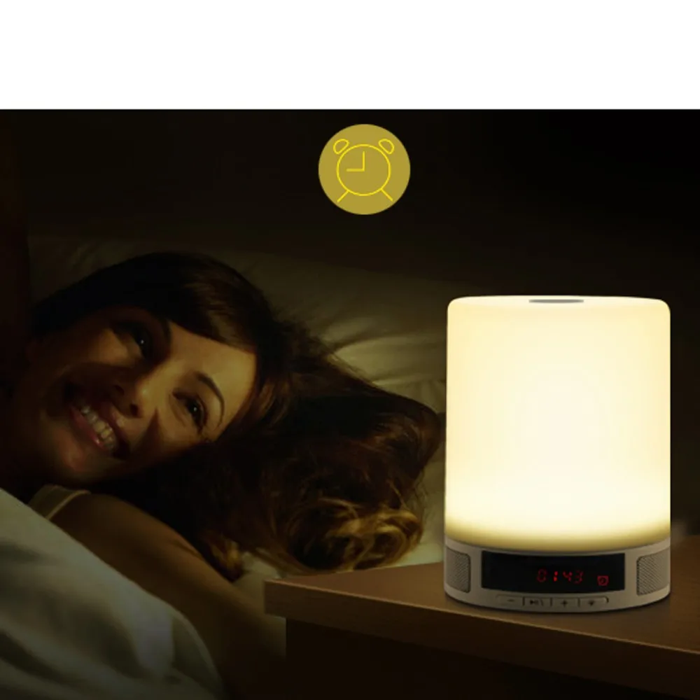 Hot selling 2017 amazon bluetooth speaker touch sensor led table lamp with mini speaker