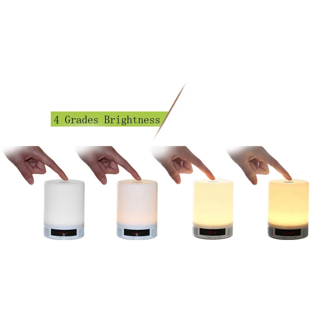 Hot selling 2017 amazon bluetooth speaker touch sensor led table lamp with mini speaker