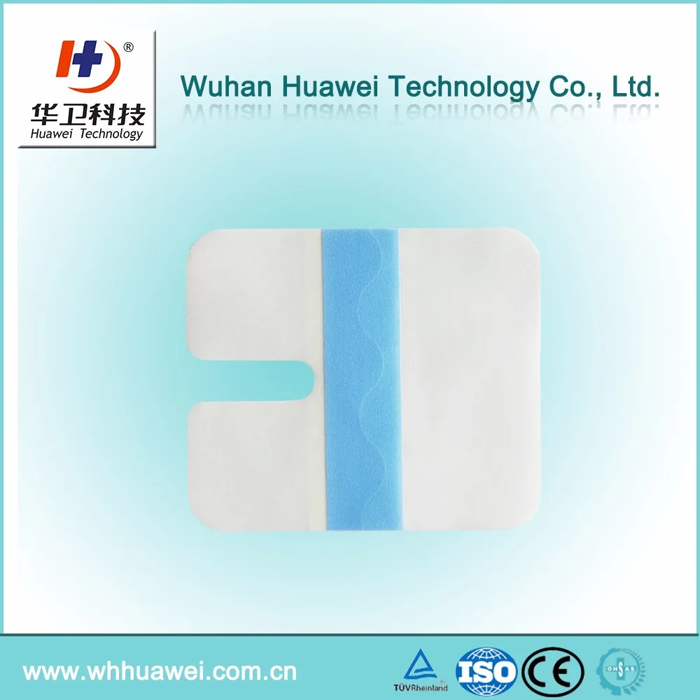 Medical I.V. cannula fixing transparent dressing