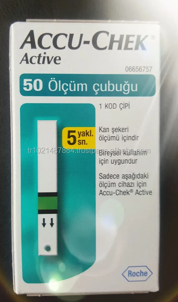 ACCU CHEK active glucosa 50 tiras de prueba