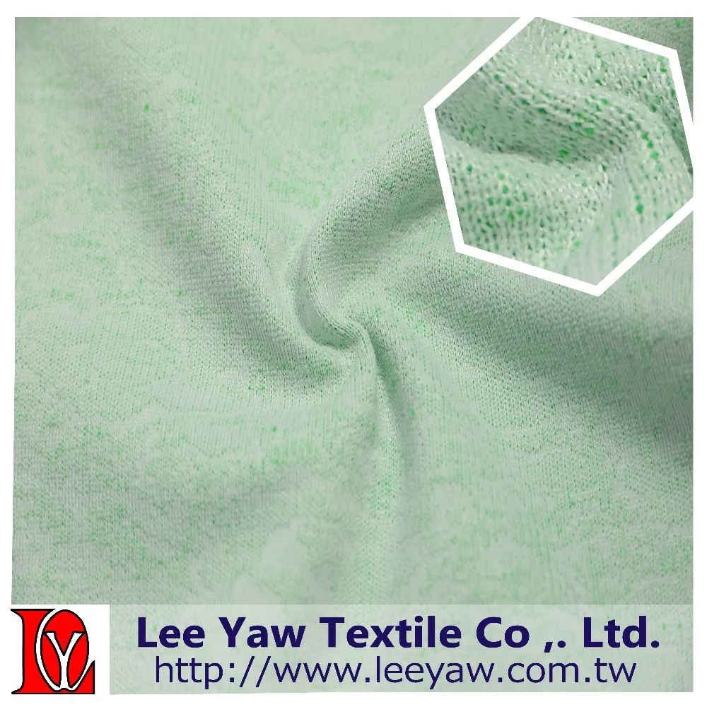 polyester heather spandex jacquard fabric