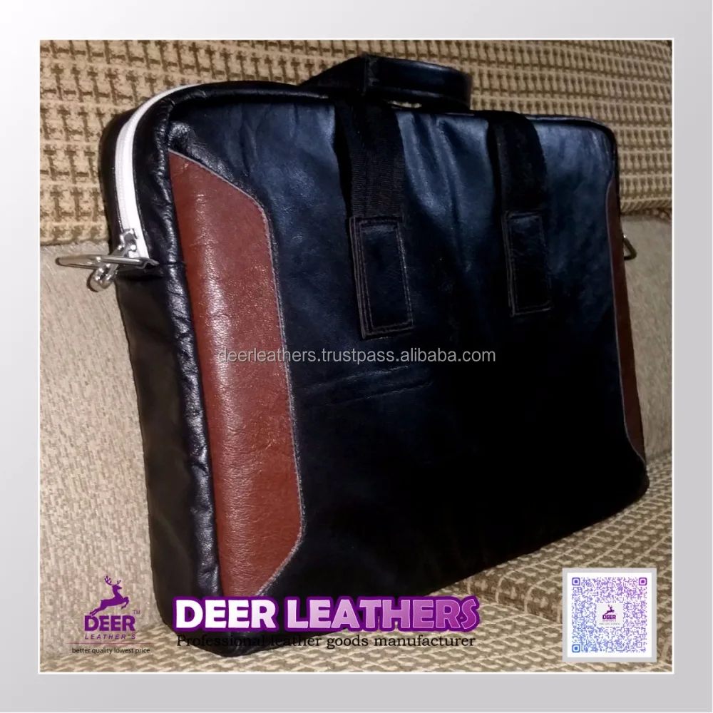 China High Quality Guaranteed genuine leather man custom logo laptop bags