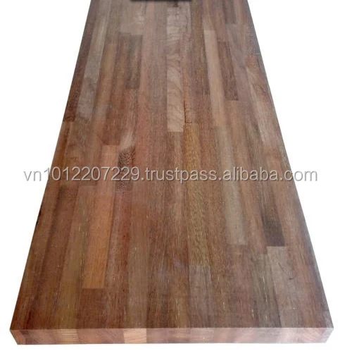 Merbau Hard Wood Butt / Finger Joint Laminated board / panel / worktop / Counter top / table top