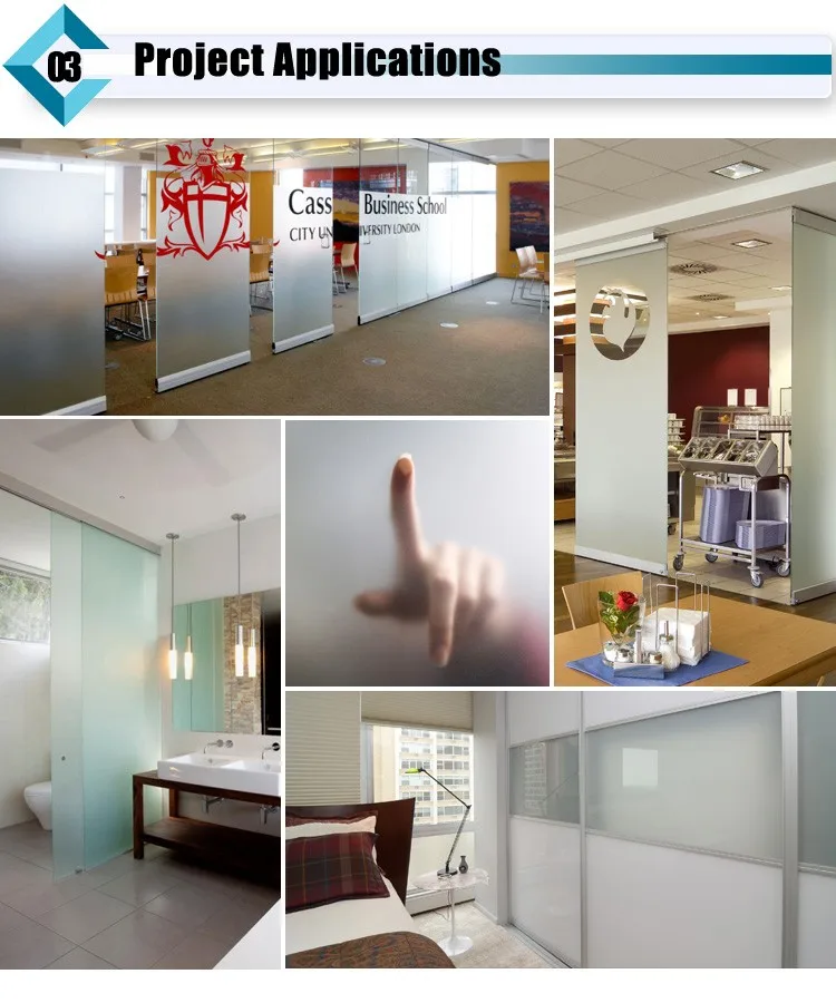 Product Application-frosted glass