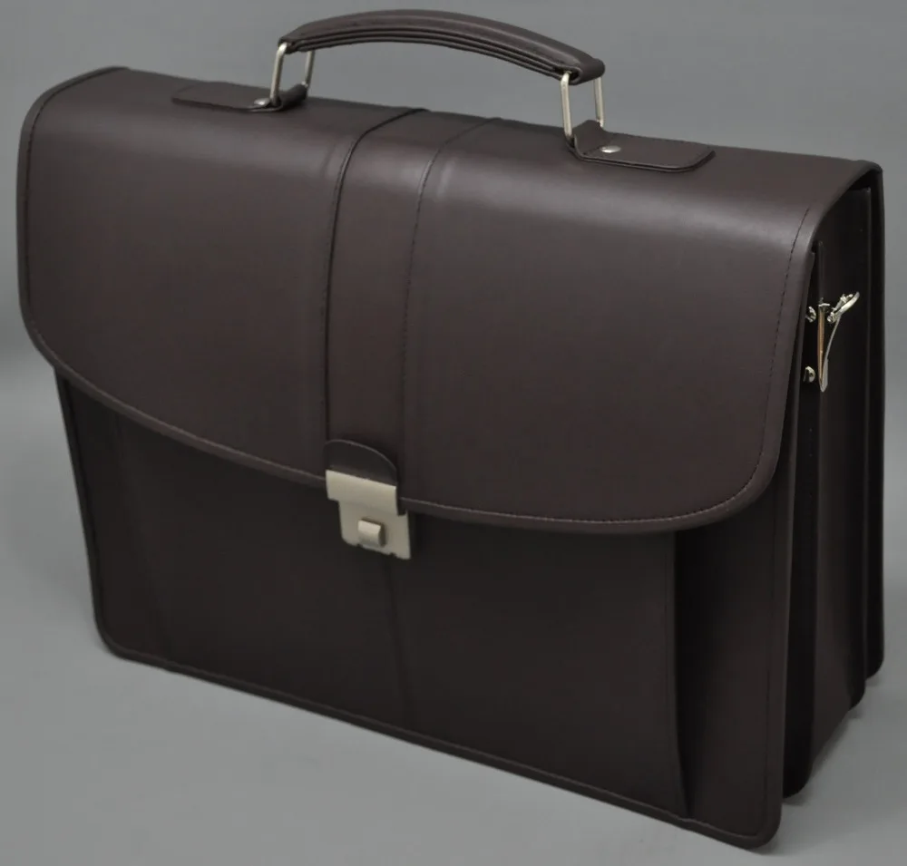 100% Genuine Cow Leather Mens Briefcase laptop bag