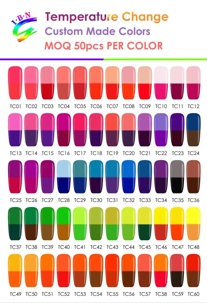 IBN color change gel-custom made colors
