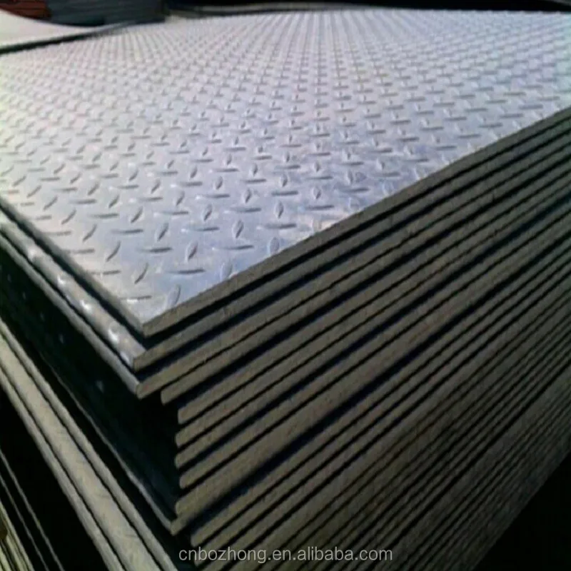 16mm Thick Steel Plate Ss400 Ms Chequered Plate Sizes For Choosing