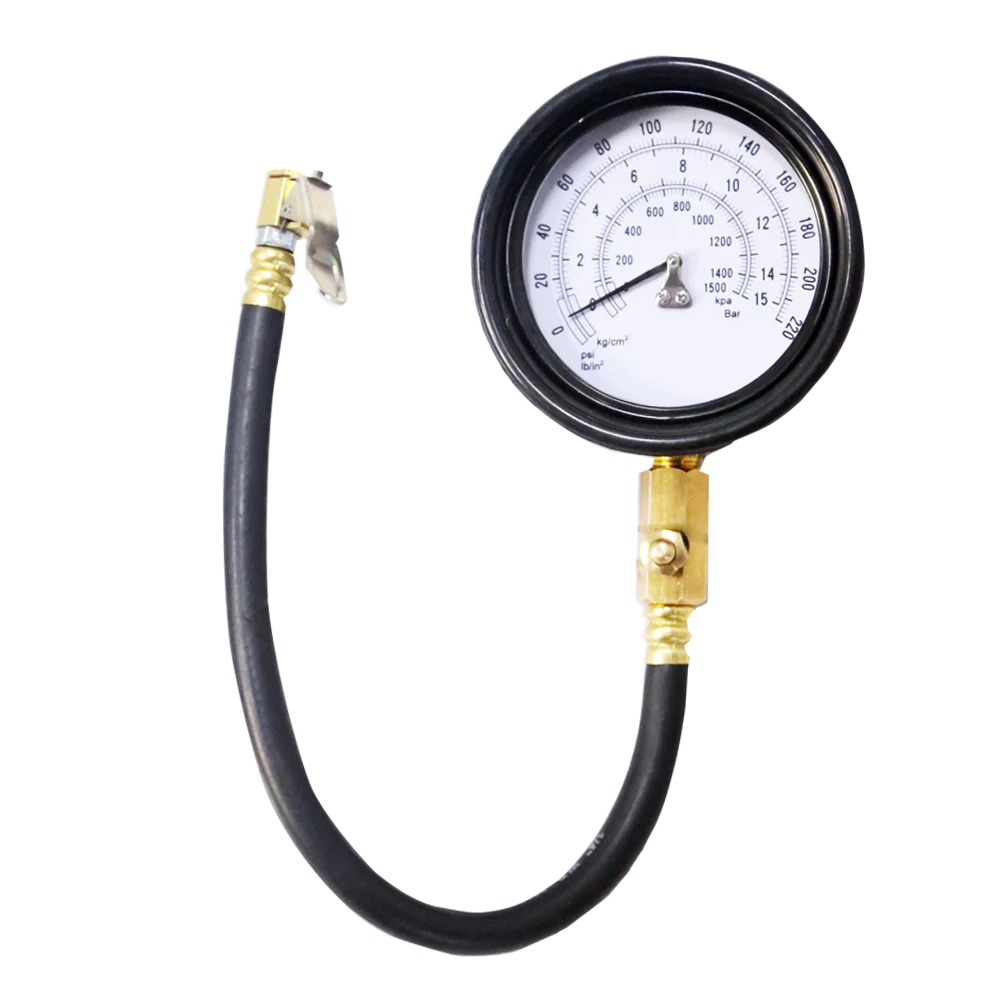 220psi Heavy Duty Tire Pressure Car Truck Motorcycle With Bleed Button