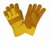 Yellow Cow Split Leather Work Working Safety Gloves