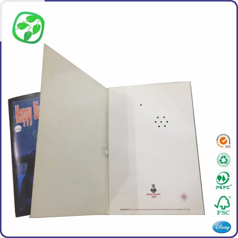 children printing customized card music gift, retail music card