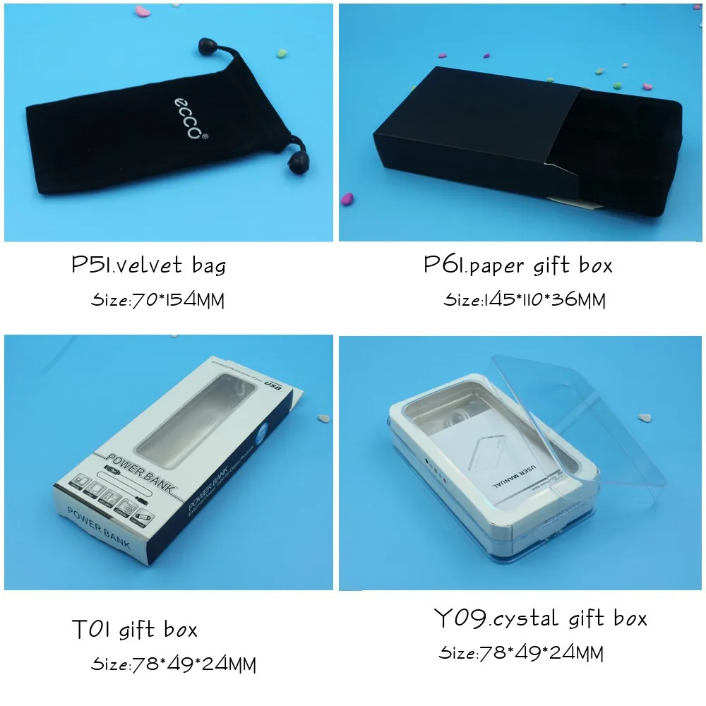 gift ultra slim logo print power bank custom 4000mAh for smart phone - ANKUX.COM