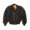black bomber jacket,custom embroidery black satin jacket/stylish black gold zip satin bomber jacket