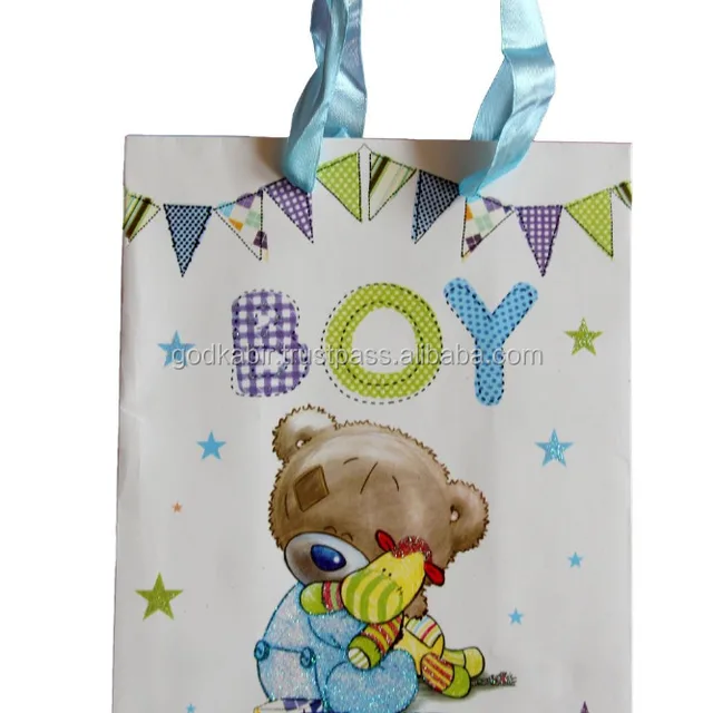 large size kraft baby shower return gift paper bags its a 