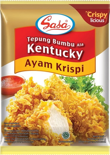 sasa crispy chicken seasoning flour 225 gr (sasa tepung bumbu