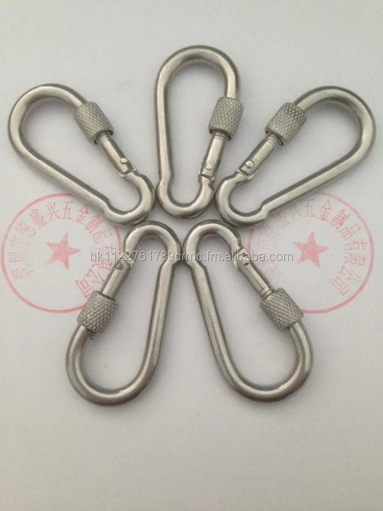 Chinese stainless steel carabiner spring buckle clasp