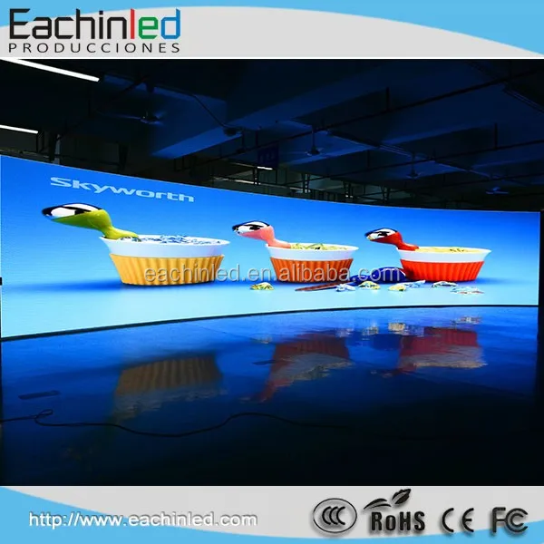 2015 semi outdoor 5.95mm pixel pitch led video screen for concerteventsclubdiscostageled curved