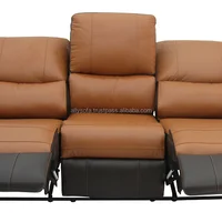 Motion Recliner 3 Seater Glider Leather