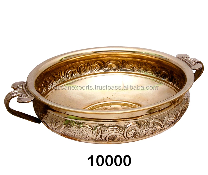 handcrafted brass urli bowl
