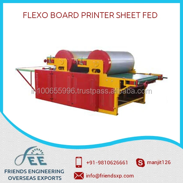 Flexo Board Printer Sheet Fed Ink Trays Made From Heavy Gauge MS Sheets