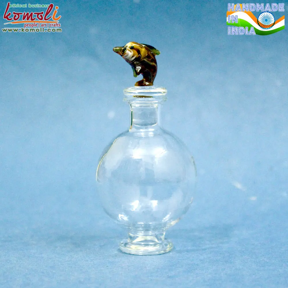 Glass Bottle Dolphin Cap (2)