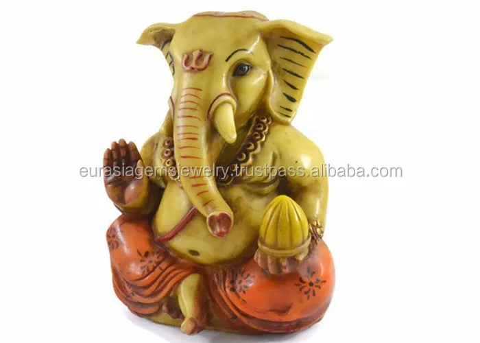 quality resin ganesha statue for sale   handmade & handpainted