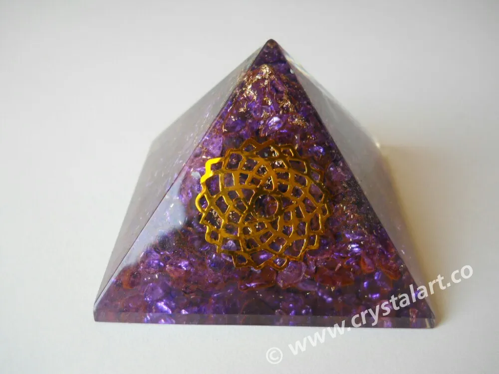 The Crown Chakra Symbol Orgone Pyramid