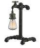 Industrial Drop Down Bulb Frame Table Lamp