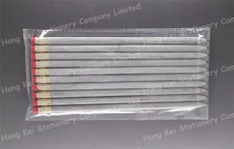 Customized logo recycled paper color lead pencil set with the best quality