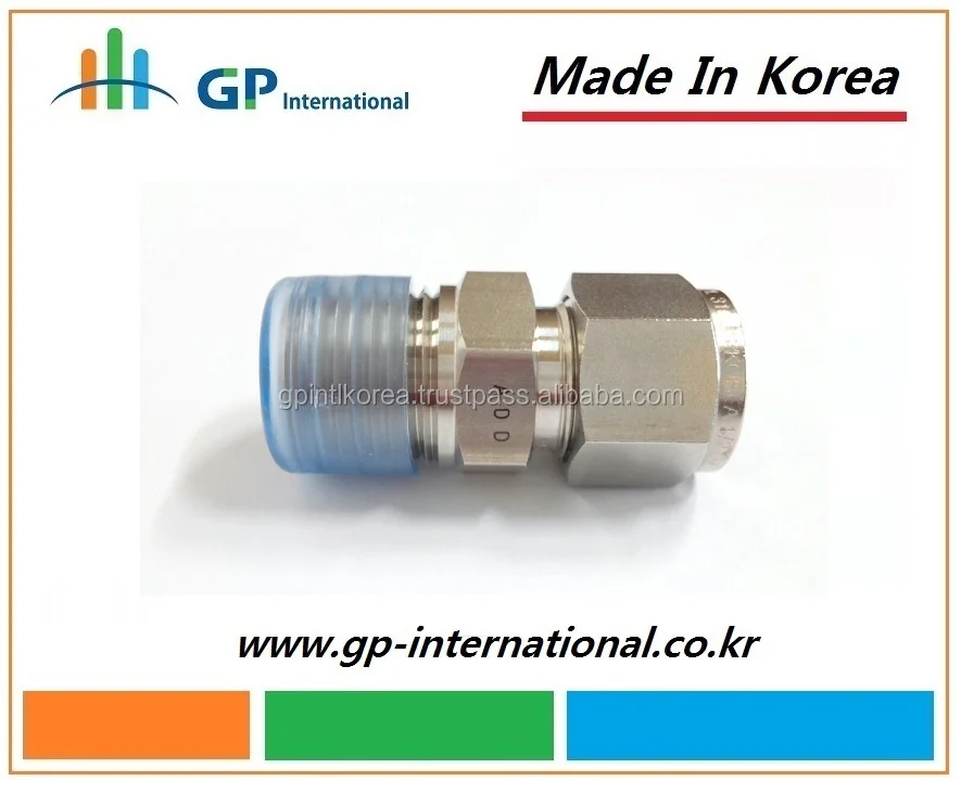 SS316 Male Connector,Instrumentation Compression Tube Fitting,Manufacturer in Korea, High Quality Good price