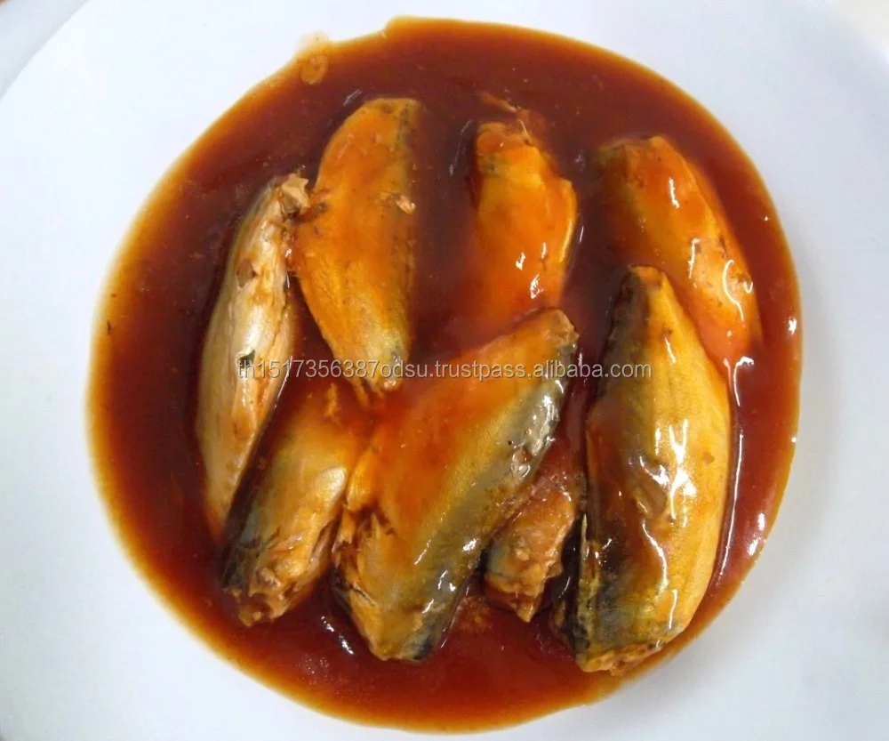 canned mackerel in tomato sauce with chilli 215g