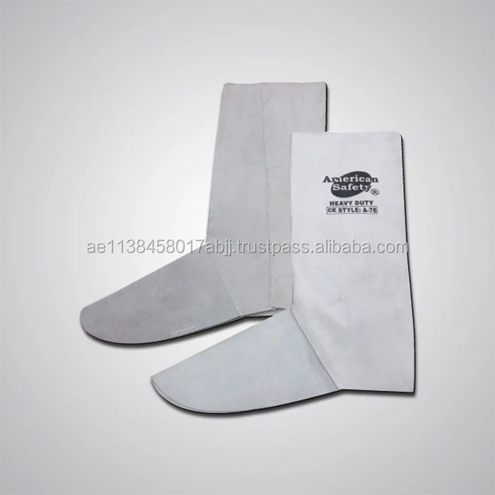 Leather leg Guard+Shoe Cover Cow Split Leather Safety Leg Guard Safety Welding Al Baqeh Building Material