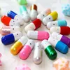 22*7MM Mixed Color Wish Pill Capsule Cabochons Kawaii Happy Capsule Charms Christmas Wish Charms For DIY Supplies