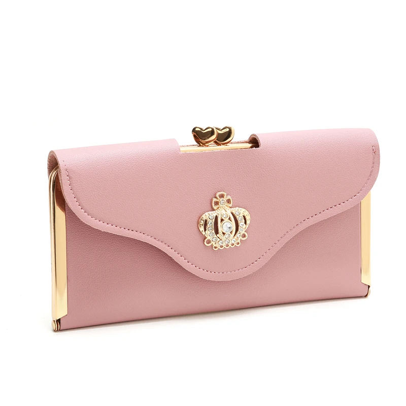 NEW ARRIVAL FASHION KOREAN WOMEN WALLET LONG LADIES PURSE MONEY CLIP WITH CROWN CUSTOM L0GO
NEW ARRIVAL FASHION KOREAN WOMEN WALLET LONG LADIES PURSE MONEY CLIP WITH CROWN CUSTOM L0GO