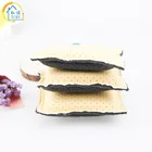 30 PCS Cleaning Scrub Sponges for Kitchen, Dishes, Bathroom, Car Wash, One Scouring Scrubbing One Absorbent Side, Abrasive
