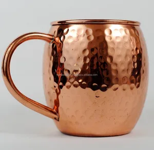 manufacturer of 100% pure copper hammered mule mugs/supplier of