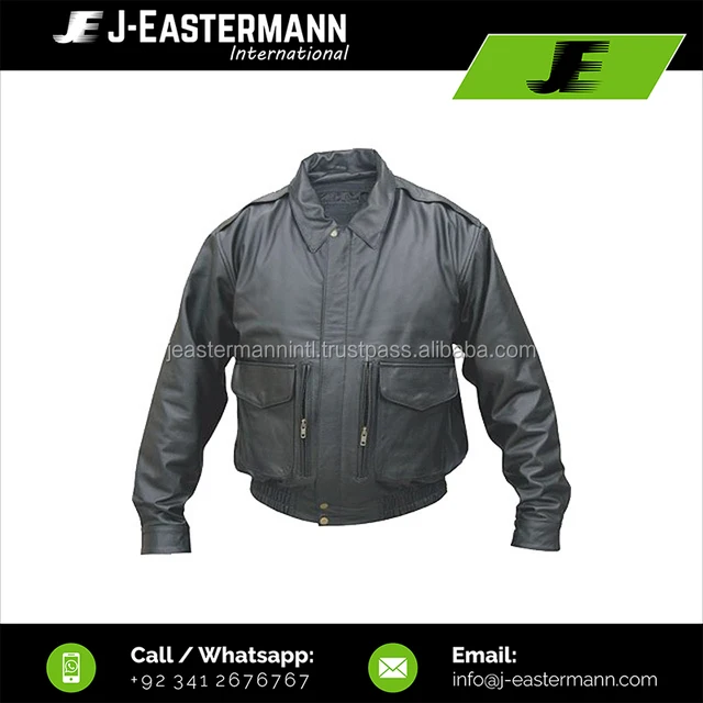 classic european style full leather bomber jacket for men