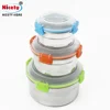 Wholesale korea style stainless steel fresh-keeping box / food storge canister with lid