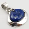 .925 Sterling Silver Exclusive AFGHANI LAPIS LAZULI VINTAGE STYLE HEART Pendant 1.1" Fashion Stones Women Jewelry Supplier