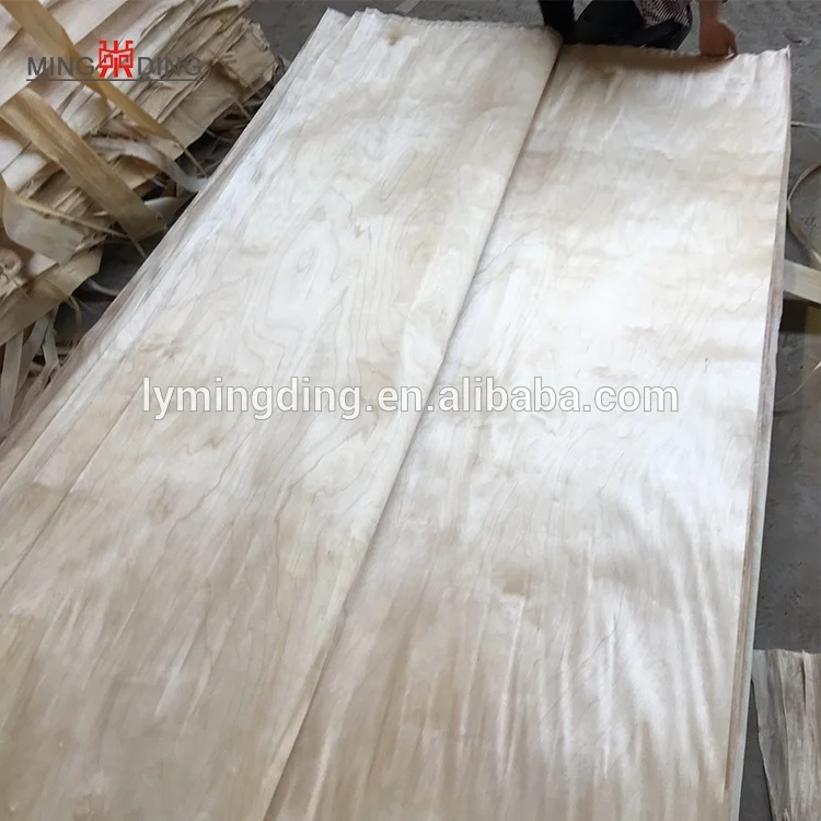 cheap veneer 4x8 feet 0.28mm white birch face veneer