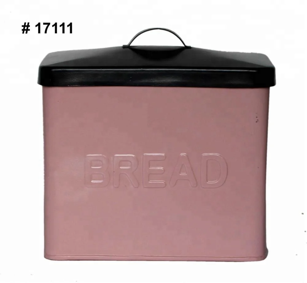 صندوق خبز معدني مجلفن بغطاء