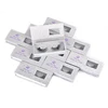 High quality false 25mm long bottom 3d wispy mink lashes packaging box custom best false eyelashes mink