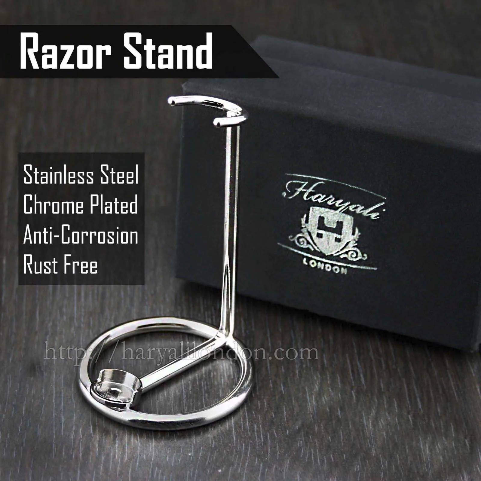 stainless steel shaving razor stand for all.