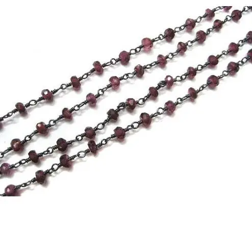 Eco-Life Handmade Gold Plated 925 Sterling Silver Garnet Gemstone Beaded Wire Wrapped Chain
Eco-Life Handmade Gold Plated 925 Sterling Silver Garnet Gemstone Beaded Wire Wrapped Chain