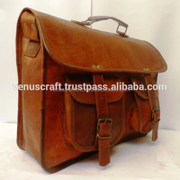 pure leather messenger bags