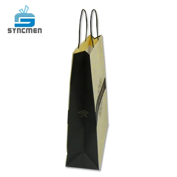 oem craft paper flat luxury paper shopping bag