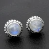 Tiny studs turquoise moonstone lapis lazuli labradorite gemstone 925 sterling silver jewelry wholesale online exporter earring