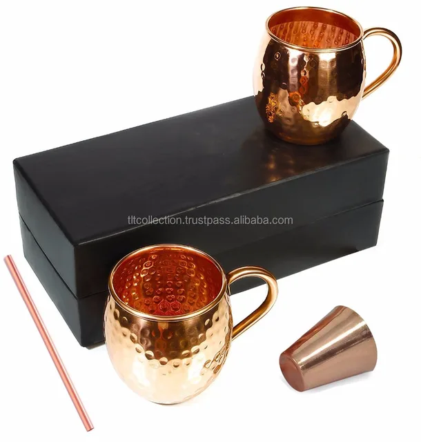 hammered finish 16 oz classic mug - premium quality gift box set